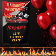 Vermelha | Black Go Kart Racing Birthday
