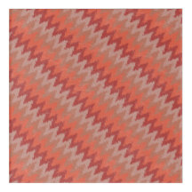 Vermelho, amêndoa e areia Zigzag