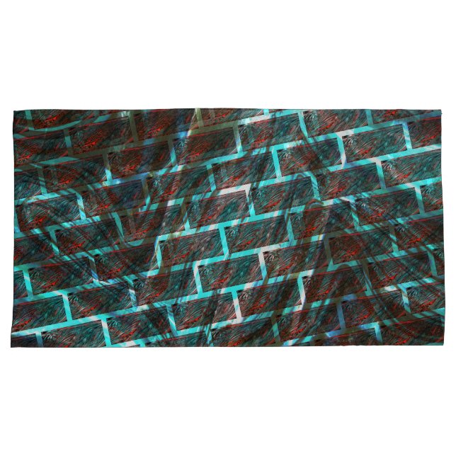 Vermelho azul manchado, arranhões, rede ou efeito  (Frente-Direita)