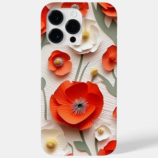VERMELHO BRANCO 3-D OLHA FLORES DE ANEMONSTRAÇÃO D