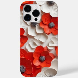 VERMELHO BRANCO 3-D OLHA FLORES DE ANEMONSTRAÇÃO D