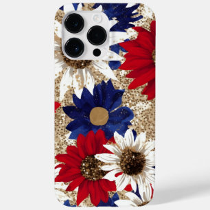 VERMELHO BRANCO DOURADO GLITTER OLHA PARA FLORES