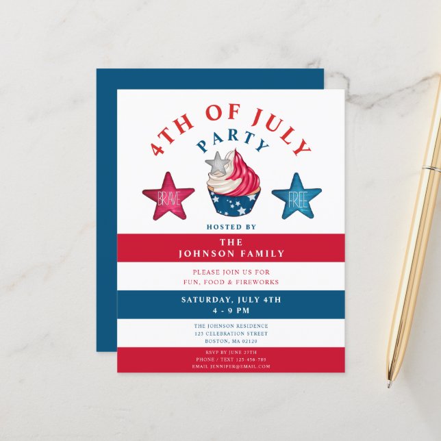 Vermelho Branco E Azuis, Cuja Cor Estiça, 4 De Jul (Frente/Verso In Situ)