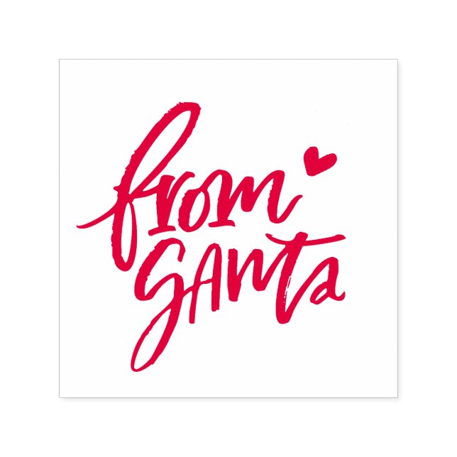 Vermelho Bruto do Carimbo de Papais noeis | Presen (Design)