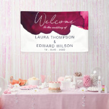 Vermelho burgundy profundo aguarela tinta abstrata