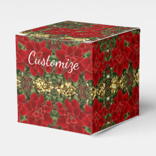 Vermelho & caixa do favor do cubo do teste padrão