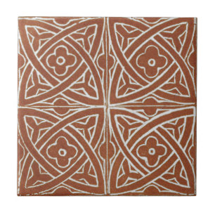 Vermelho cerâmico irlandês do design da arte do