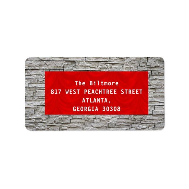 Vermelho com etiqueta branca (Frente)