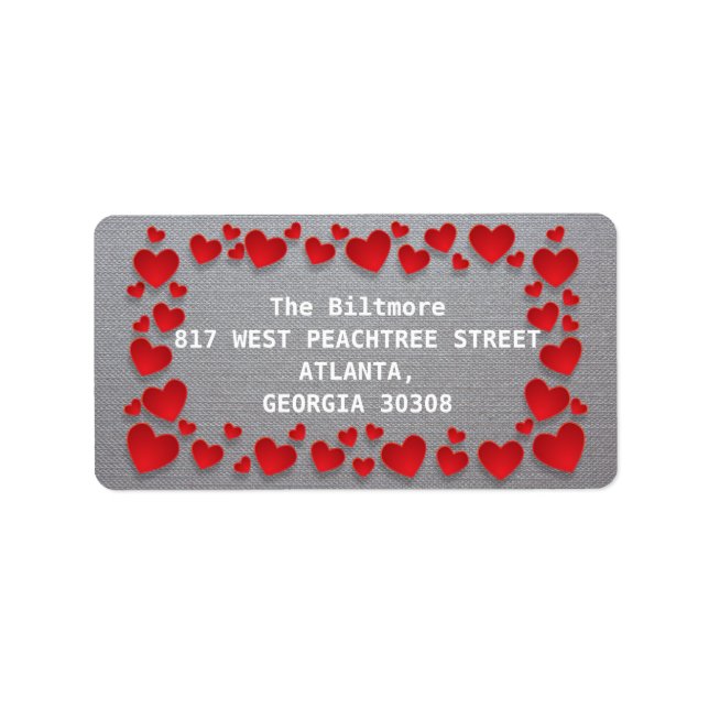 Vermelho com etiqueta cardíaca (Frente)