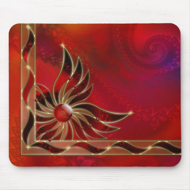 Vermelho como a chama Mousepad (Frente)