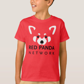 Vermelho da camisa da panda vermelha dos miúdos