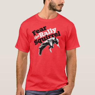 Vermelho da camisa do esquilo da reunião