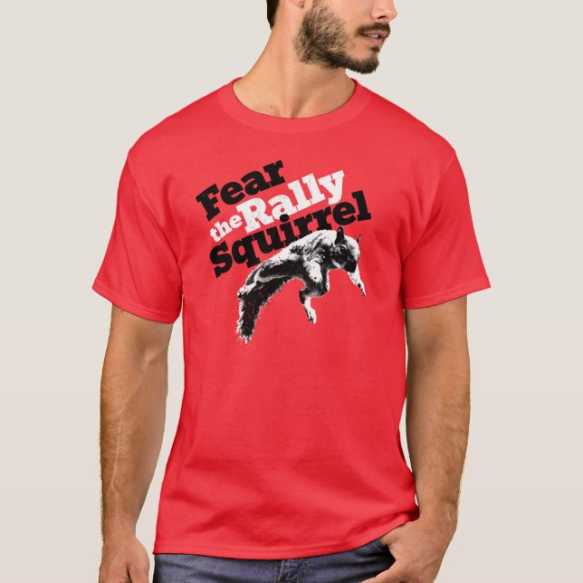 Vermelho da camisa do esquilo da reunião (Frente)