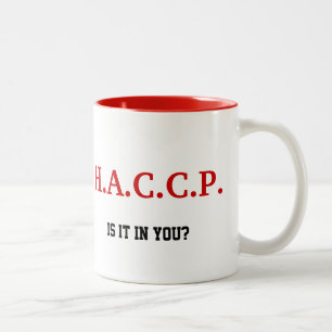 VERMELHO DA CANECA DE HACCP