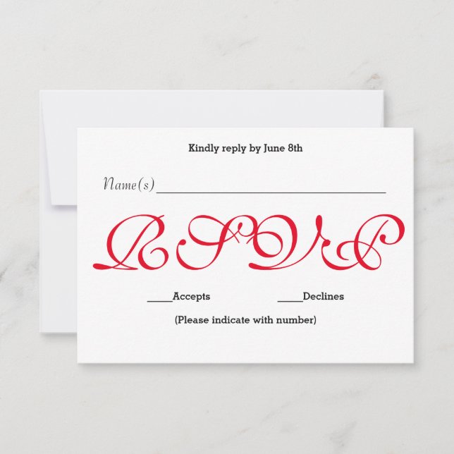 Vermelho de Fundo - Placa de Resposta de Recepção  (Frente)