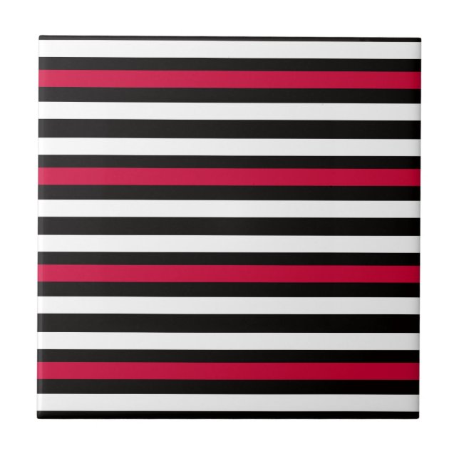 Vermelho de Stripe Preto (Frente)