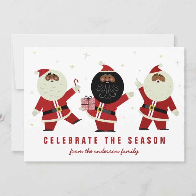 Vermelho e Branco Dançando Negro Santas (Frente)