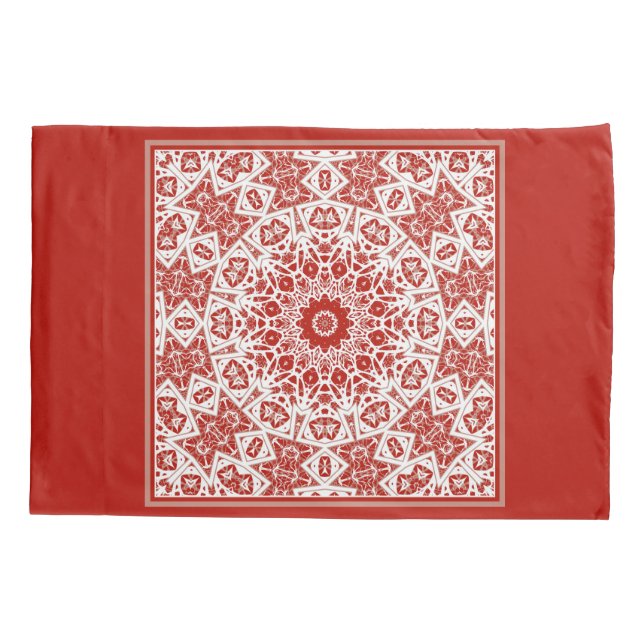 vermelho e branco, etnia bandana (Verso)