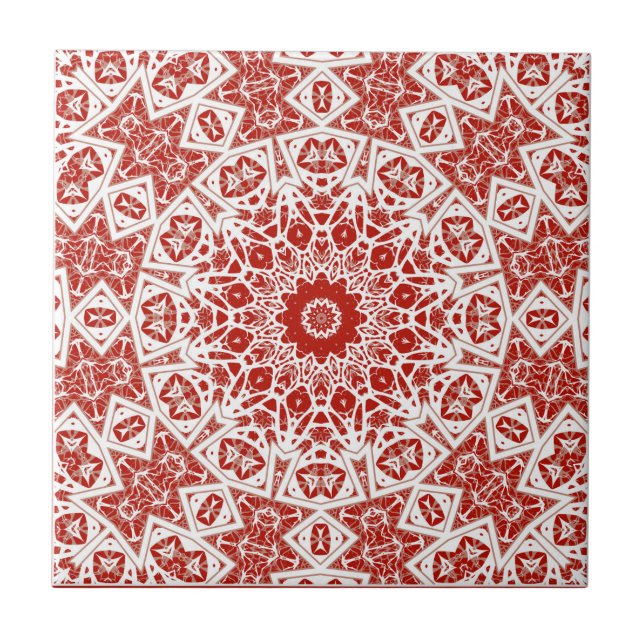 vermelho e branco, etnia bandana (Frente)