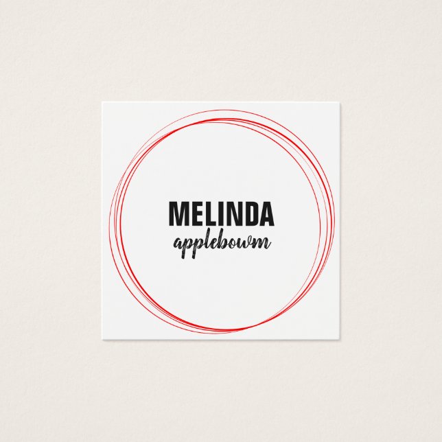 vermelho e minimalista (Frente)