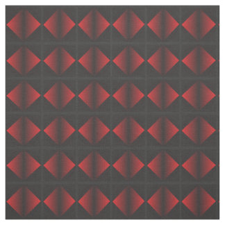 Vermelho e tecido de algodão do teste padrão do