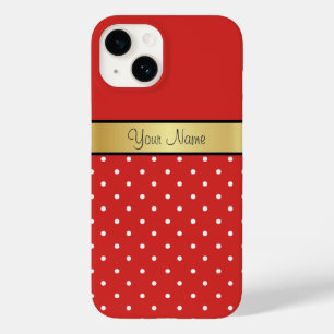 Vermelho Elegante De Tomate, Bolinhas Brancas. Nom