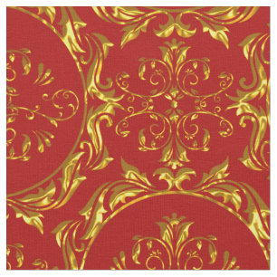 Vermelho elegante do tecido do damasco