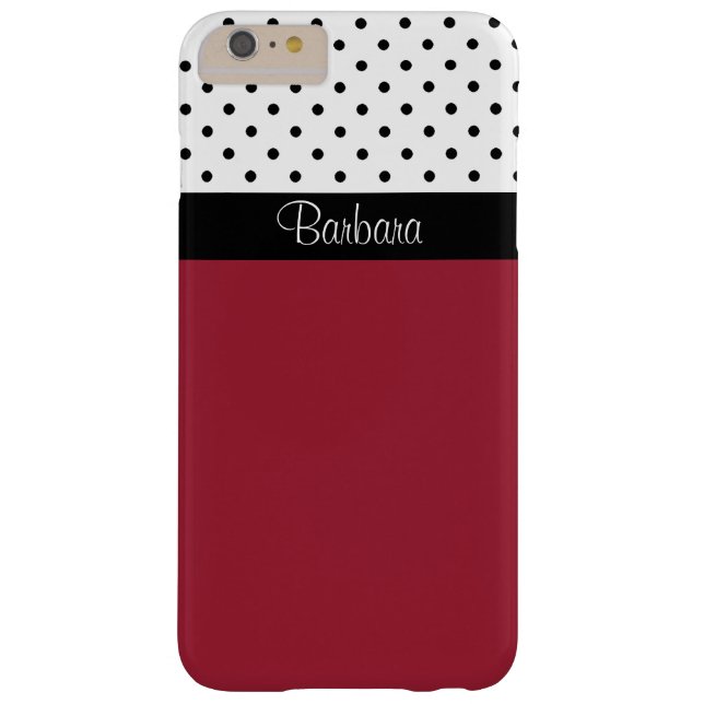 Vermelho Espicante, Pontos Brancos Pretos, Padrão  (Verso)