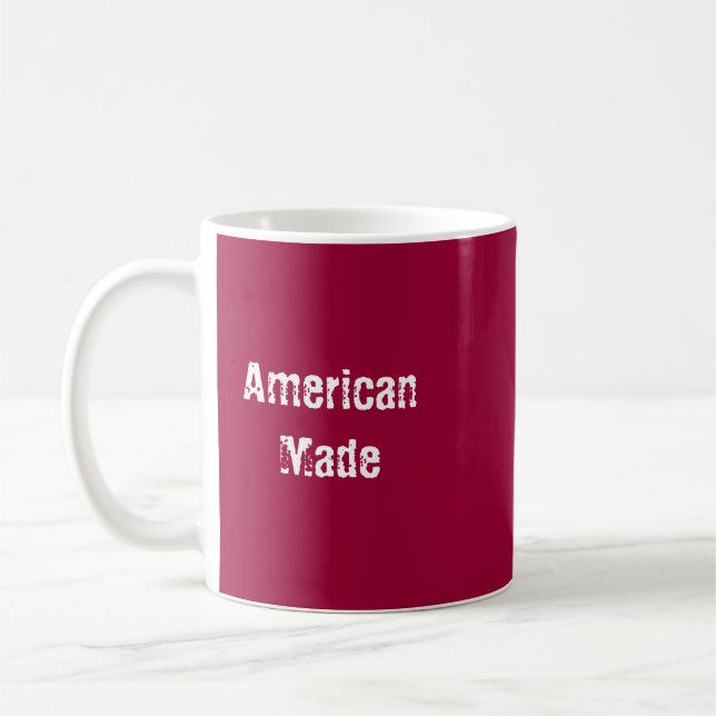 Vermelho feito americano da caneca (Esquerda)