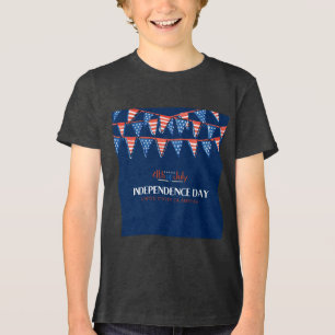 Vermelho Festivo Branco Azul 4 de julho Bunting
