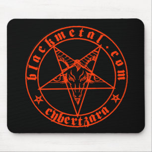 Vermelho Mousepad de Baphomet
