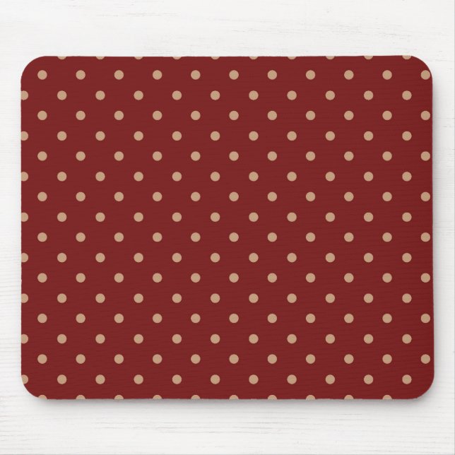 Vermelho Mousepad de domingo (Frente)