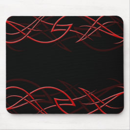 Vermelho na "elegância preta" Mousepad