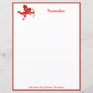 Vermelho Namorados Cupido Romântico Elegante