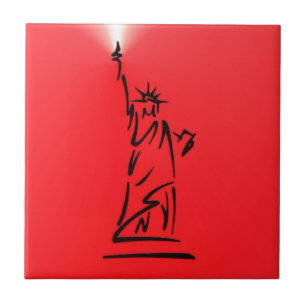 Vermelho NY Lady Liberty