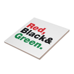 Vermelho, preto & verde