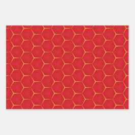 Vermelho Real Tradicional e Dourado