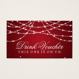 Vermelho Sparkling Wedding da corda do comprovante
