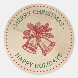 Vermelhos Vermelhos Jingle Bells Etiquetas de Nata
