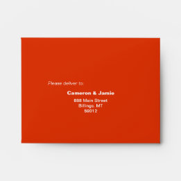 Vermilion Red Love Typografia Pattern Wedn RSVP