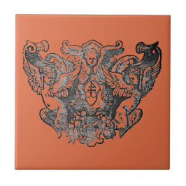 Vermillion – Angels – Coat of arms Emblem baroque