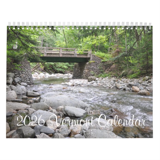 Vermont 2026 - Calendário (Capa)