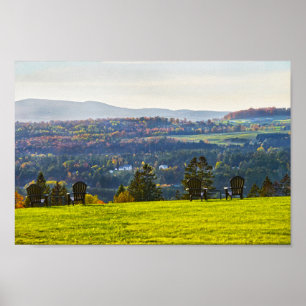 Vermont Autumn View Poster