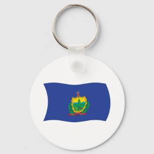 Vermont Flag Chaveiro