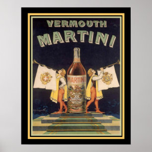 Vermouth Martini Vintage Poster 16 x 20