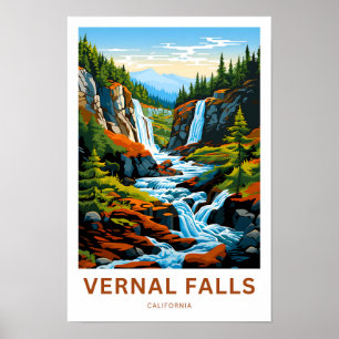Vernal Falls California Viagem Impressão