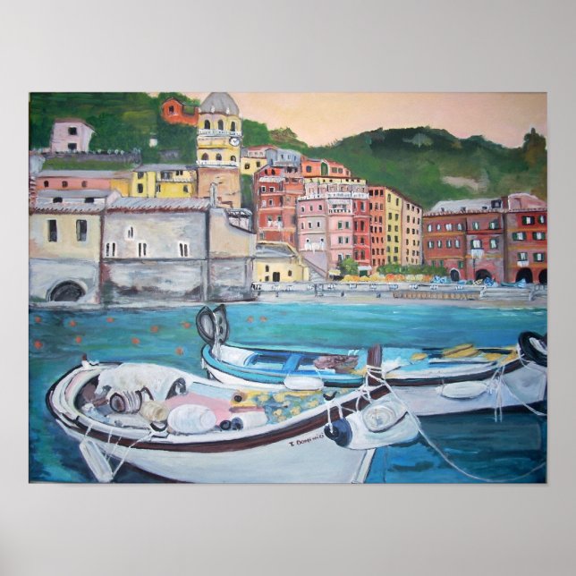 Vernazza Harbor, Cinque Terre Poster (Frente)
