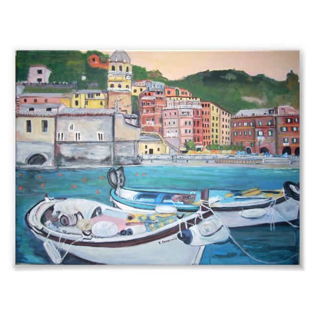 Vernazza Harbour, Cinque Terre Foto (Frente)