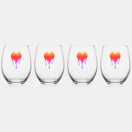 Verre Canette Drinkware Set - Small hearts, big bu