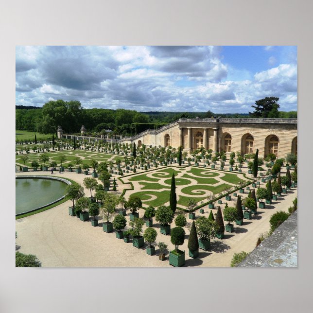 Versailles Gardens Orangerie França Palace Poster (Frente)